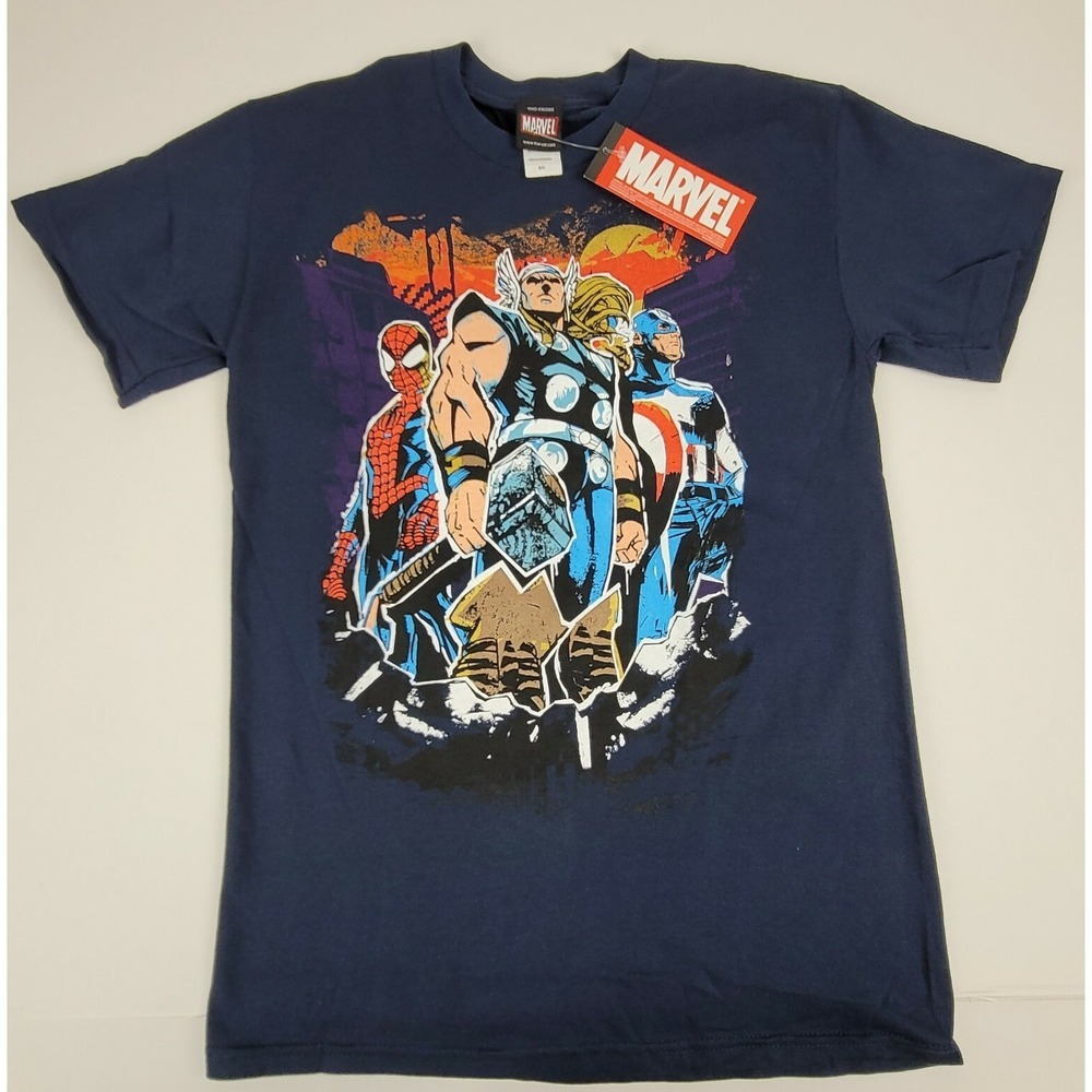2010 Mad Engine Marvel THOR Spider-Man Captain America Small Navy NEW Deadstock